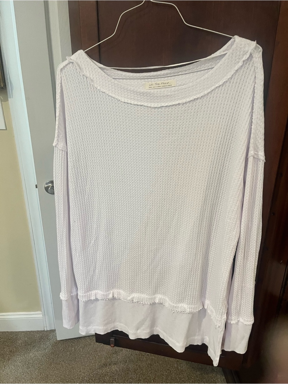 We The Free Light Gray Short Sleeve Crewneck Tee